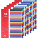 Tzf - lot de 6 intercalaires a4 1 - 31, en polypropylène, 31 onglets imprimés alphabétiques de 1 - 31, ... Tzf - lot de 6 intercalaires a4 1 - 31, en polypropylène, 31 onglets imprimés alphabétiques de 1 - 31, ...