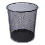Tzf - corbeille a papiers mtal maille noir - 26 x 23 cm - poubelle de recyclage de papier en mtal pour ...