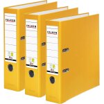 Tzf - falken lot de 3 classeurs en plastique pp - color végan. fabriqué en allemagne. 8 cm, din a4, jaune ... Tzf - falken lot de 3 classeurs en plastique pp - color végan. fabriqué en allemagne. 8 cm, din a4, jaune ...