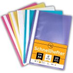 Tzf - ligne parfaite ¿ 20 classeurs a feuilles mobiles (pp) din - a4, 5 couleurs, plastique recyclable, ...