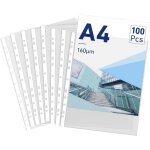 Tzf - pochettes perforées en plastique a4, 100 pochettes en plastique extra résistantes, 160 microns, ... Tzf - pochettes perforées en plastique a4, 100 pochettes en plastique extra résistantes, 160 microns, ...
