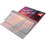 Tzf - pochettes de plastification - pochette plastifieuse a4 (216x303mm) - epaisseur 2x125 (250) microns, ...
