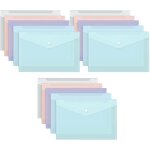 Tzf - pochette plastique a4, pochettes perfores extensibles a4, 15pc pochette dossier sachet, poche ...