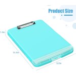 Tzf - porte - bloc en plastique avec rangement, clips haute performance, poids lger, ecriture lisse ...