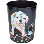 L�ufer corbeille a papier  chien multicolore  pp 13 l