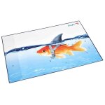 L�ufer sous - main  requin dor� , 400 x 530 mm