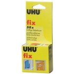 Uhu pastilles adh�sives fix, double face, blanc, collage