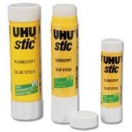 Uhu - stick de colle - 21g - blanc - lot de 12