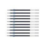 Uni - ball lot de 10 recharges pour roller encre jetstream sxr10 poite moyenne 1mm bleu