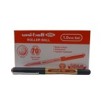 Uni - ball lot de 12 stylos roller encre liquide recycl� eye broad ub150 / 10e pointe large rouge