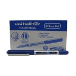 Uni - ball lot de 12 stylos roller encre liquide recycl� eye ub150e pointe fine bleu