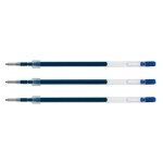 Uni - ball lot de 3 recharges pour roller encre jetstream sxrc1 pointe moy. 1mm bleu