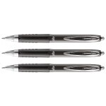 Uni - ball lot de 3 stylos roller encre gel signo 207 umn207e moyen noir