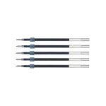 Uni - ball lot de 5 recharges pour roller encre jetstream sxr10 poite moyenne 1mm bleu