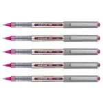 Uni - ball lot de 5 stylos roller encre liquide recycl� ub157e pointe moyenne violet