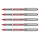 Uni - ball lot de 5 stylos roller eye fine ub157, rouge