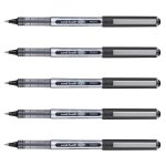 Uni - ball lot de 5 stylos roller eye micro ub150e recycl� noir
