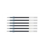 Uni - ball lot de 6 recharges pour roller encre jetstream sxr10 poite moyenne 1mm bleu