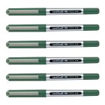 Uni - ball lot de 6 stylos roller encre liquide eye ub150 pointe fine 0, 5mm vert