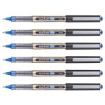 Uni - ball lot de 6 stylos roller encre liquide recycl� eye broad ub150 / 10e pointe large bleu