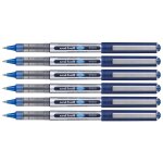 Uni - ball lot de 6 stylos roller encre liquide recycl� eye ub150e pointe fine bleu