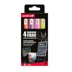 Uni ball chalk 4 marqueurs craie 3296280046792 ardoise vitre vitrine marker art restaurant magasin shop ...