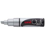 Uni - ball marqueur craie pointe biseaut�e large pwe8k ar argent
