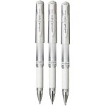 Uni ball signo broad um - 153 stylo roller blanc encre gel, pointe m�tal 1 mm, largeur de trait 0, 65 ...