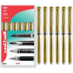 Uni ball signo stylo plume pointe large roller encre gel pointe mtal 1 mm mtallique or 0, 65 mm largeur ...