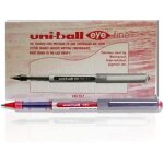 Uni - ball ub - 157 eye fine lot de 12 stylos rollers rouge