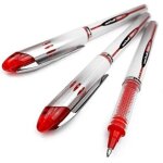 Uni - ball vision elite ub - 200 bote de 3 stylos a bille a encre liquide red