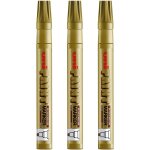 Uni colour medium (2, 2�2, 8 mm) px - 20 lot de 3 marqueurs a peinture a l'huile pour m�tal, verre, ...