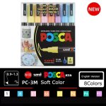 Uni posca marqueur stylo ensemble, paquet pc - 1m 3m 5m document a base d'eau en continu acrylique peinture ... Uni posca marqueur stylo ensemble, paquet pc - 1m 3m 5m document a base d'eau en continu acrylique peinture ...