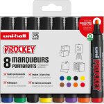 Uni prockey - - uni mitsubishi pencil - marqueur permanent inodore pm126 - multisupport, base eau, sans ...