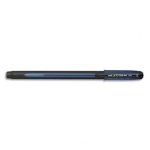 Uniball stylo bille encre gel jetstream 101 pointe 1mm bleu, id�al pour les gauchers. pointe moyenne