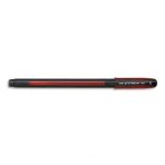 Uniball stylo bille encre gel jetstream 101 pointe 1mm rouge, id�al pour les gauchers. pointe moyenne ...