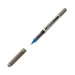 Uniball stylo roller eye pointe mtal moyenne encre liquide bleue