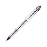 Uniball stylo roller pointe mtal moyenne encre liquide noire vision elite