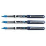 Uniball - uni mitsubishi eye ub 150 - stylo roller - pointe mtal ultra - fine - encre liquide bleue ...