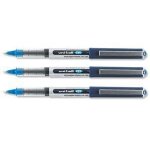 Uniball - uni mitsubishi eye ub 157 - stylo roller - pointe mtal fine - encre liquide bleue - lot de ...