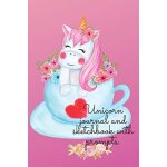 Unicorn journal and sketchbook with prompts.