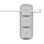 Uniq pod organisateur de câbles magnétique chalk grey Uniq pod organisateur de câbles magnétique chalk grey