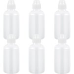 Uuq - lot de 6 flacons de marqueurs avec embout eponge, 35 ml, vides, rechargeables, pour graffiti, blanc. ...