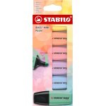 Uuq - boss mini pastel - mini surligneur - etui carton x 6 surligneurs - coloris pastel