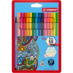 Uuq - feutre dessin - pen 68 - pochette x 15 feutres de coloriage pointe moyenne - dont 5 fluo