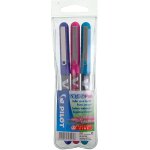 V - ball 0, 5 - roller encre liquide - pochette de 3 - turquoise / rose / violet - pointe fine