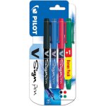 V - sign pen x 3 + 1 (nbr + v) stylo - feutre noir / bleu / rouge / vert V - sign pen x 3 + 1 (nbr + v) stylo - feutre noir / bleu / rouge / vert