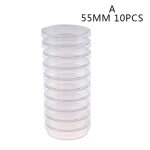 Vaisselle de p�tri st�rile en polystyr�ne, 55mm, 10 pi�ces, plat de culture de bact�ries pour laboratoire ...