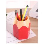 Vase a crayons cr�atif, porte - brosse de maquillage, papeterie de bureau, conteneur de rangement
