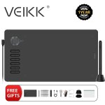 Veikk - tablette de dessin numrique a15pro, avec stylet sans batterie, fonction d'inclinaison, compatible ...
